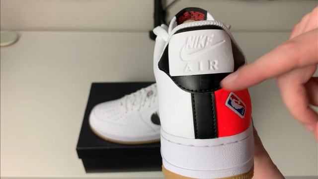 Nike Air Force 1 Low NBA White Crimson Review! смотреть онлайн