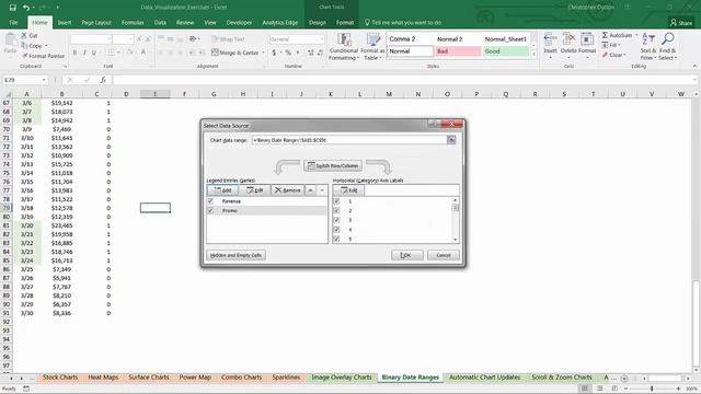 22 How to Adding Binary Values to Highlight Date Range - Data Visualization in Excel Tutorial смотреть онлайн