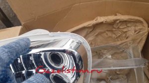 Замена стекла фары газель