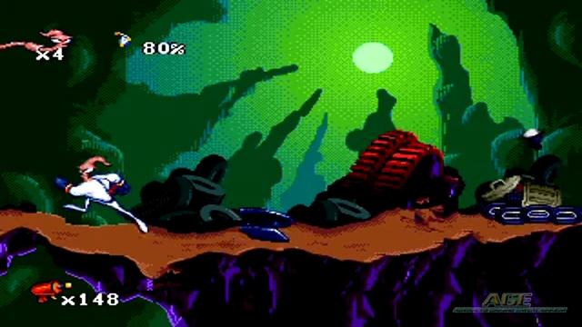 Earthworm Jim 1 - Normal Mode - New Junk City & Andy Asteriods I смотреть онлайн