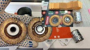 Распил масляного фильтра MAHLE OC593/3 (China) (аналог -MANN W712/94)