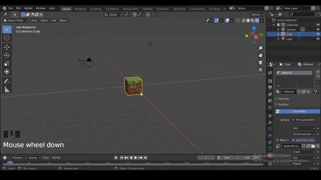 Create Minecraft Grass Block | Blender 2.9 Tutorial смотреть онлайн
