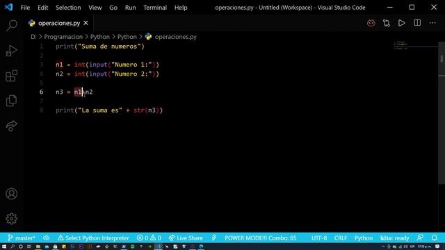Mayor de dos números y operaciones básicas en Python смотреть онлайн