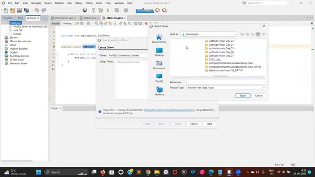 JDBC connectivity MySQL connector in Netbeans смотреть онлайн