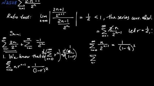 #2548 Σ(2n-1)/2^n [Series]