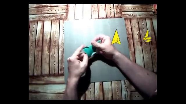 Как сделать колпак петрушки из бумаги.Мастер класс. Оригами - видео урок со схемой. смотреть онлайн