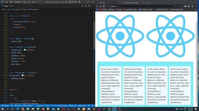 styled components react js смотреть онлайн