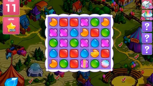 Фокус-Покус: 3 в ряд-4 уровень смотреть онлайн