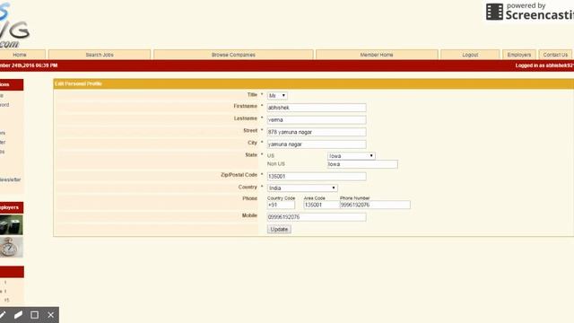 online Yamuna jobs Portal php project смотреть онлайн