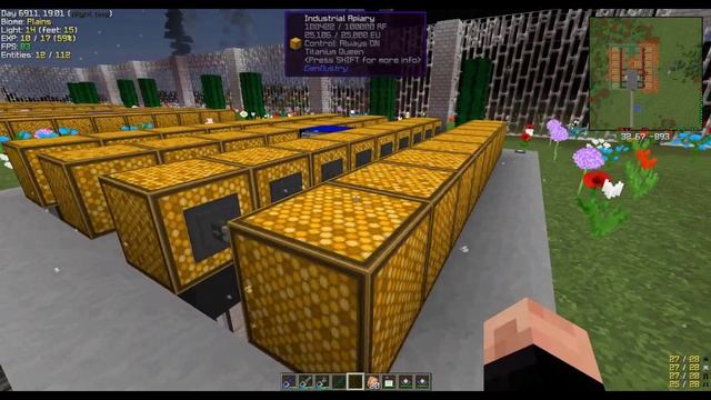? Пчелы и их полная автоматизация - Minecraft 1.7.10 ИИС (GregTech, Hardcore) смотреть онлайн