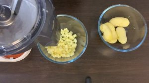 Насадка для нарезки кубиками Kenwood KAX400: вареный картофель