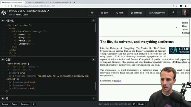 Recreate a Flexbox based Navbar with CSS Grid смотреть онлайн