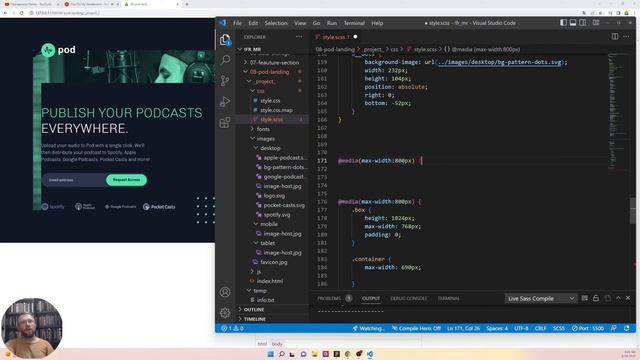 HTML+SCSS практика - Адаптуємо лендінг з формою [09-Frontend Ранок. Початок] смотреть онлайн
