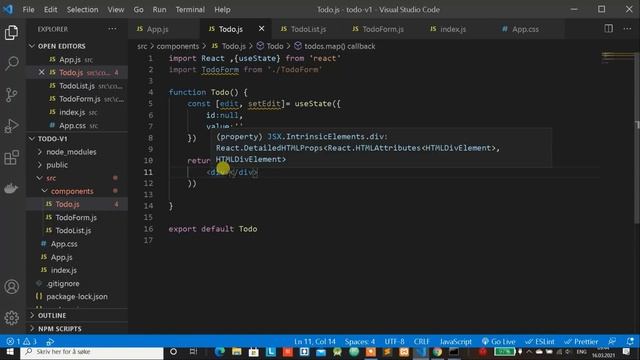 Todo & GitHub, react js tutorial смотреть онлайн