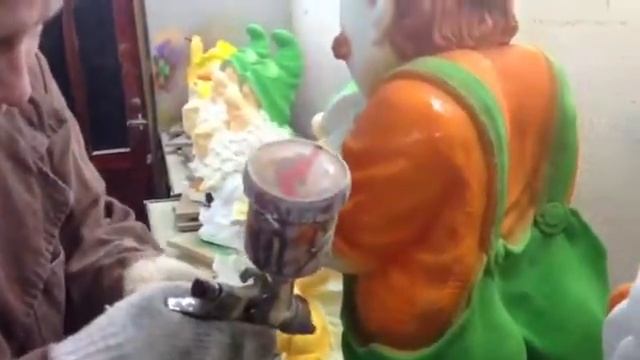 Покраска садовых фигур смотреть онлайн