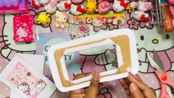 How to Make Hello Kitty Paper Game Notebook / How to Make Pocket Maze/ DIY Hello Kitty Game