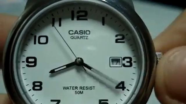 Как выставить дату на часах Casio