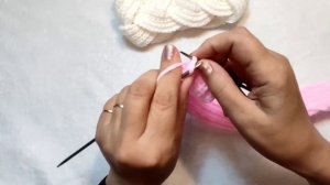 ?Пышная и объемная повязка на голову. МК. Учимся вязать необычную косу?