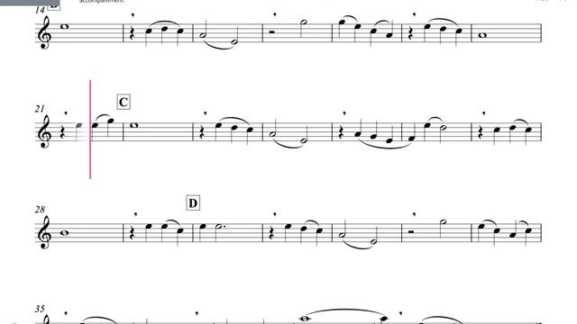 Summertime by Gershwin - Alto Saxophone Sheet Music (Beginner level) смотреть онлайн