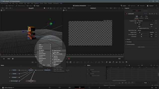 Animate Fusion 3D Camera in DaVinci Resolve смотреть онлайн