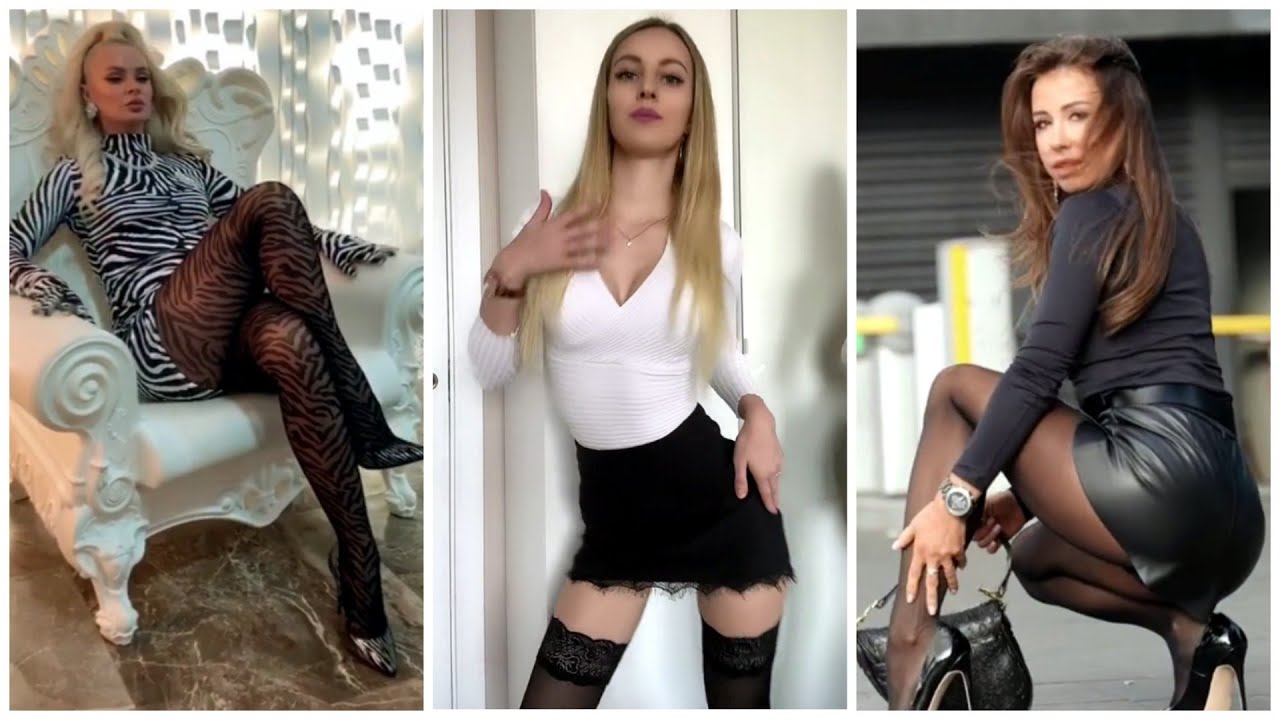 Sexy Nylon Pantyhose Legs Girls TikTok Collection #52.mp4