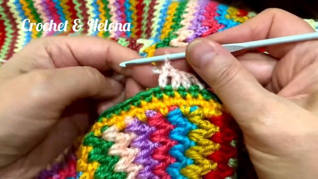 КАК ПРОСТО И БЫСТРО СВЯЗАТЬ ПЛЕД. ЧАСТЬ 2. ЯРКИЙ ПЛЕД КРЮЧКОМ смотреть онлайн