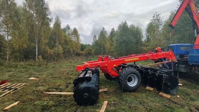 Борона БПМ-5 Зубр(Томара),сборка и первый выход в целину. смотреть онлайн