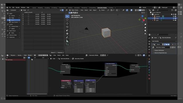 ОСНОВЫ SIMULATION NODES #2 - STORE NAMED ATTRIBUTE смотреть онлайн