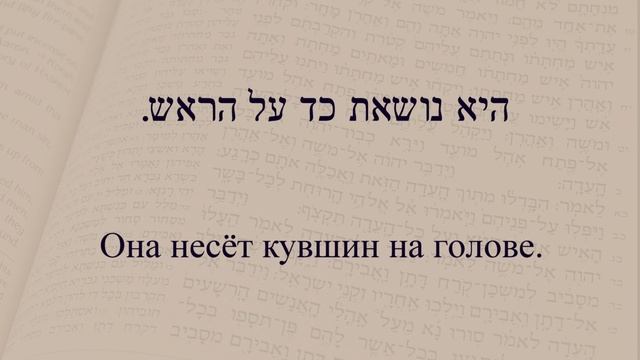 Глаголы в иврите. Глагол 137 "Нести". Спряжение глаголов в предложениях. смотреть онлайн