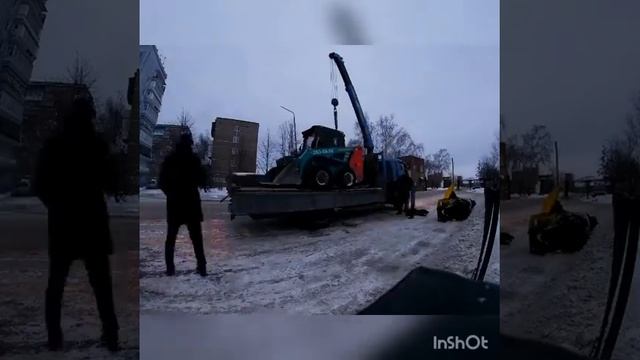 Новосибирск - Томск (перевозкиа мини-погрузчика с навесным оборудованием) смотреть онлайн