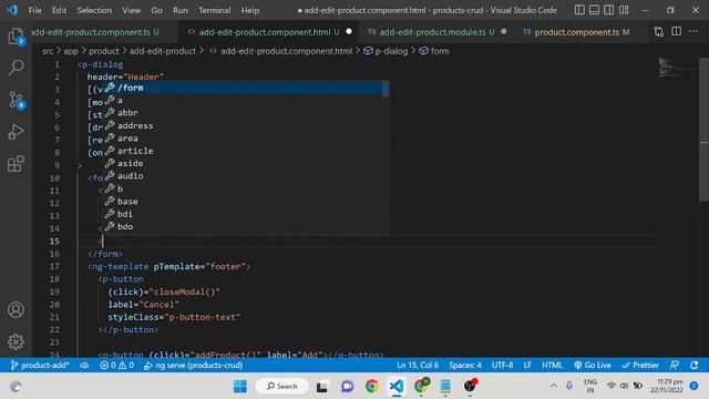Product CRUD - Part 2 (Product Add using Angular Reactive Form and PrimeNG Components) смотреть онлайн