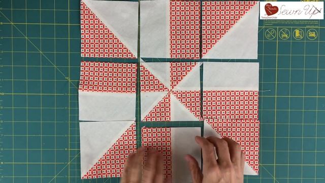 16 blocks that start as a pinwheel - video tutorial смотреть онлайн