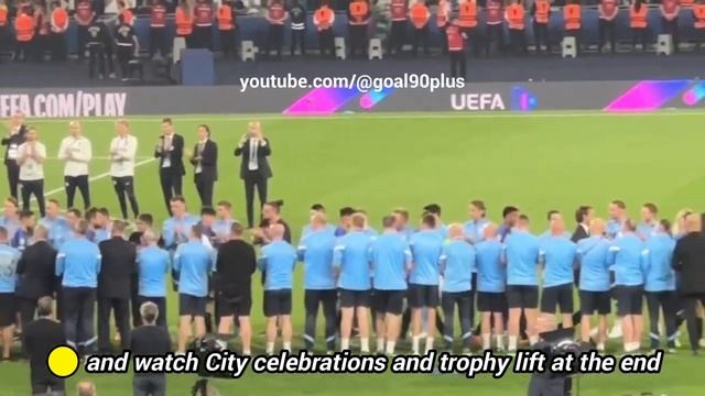 Pep Guardiola really did this as Man City win treble after lifting Champions League trophy смотреть онлайн