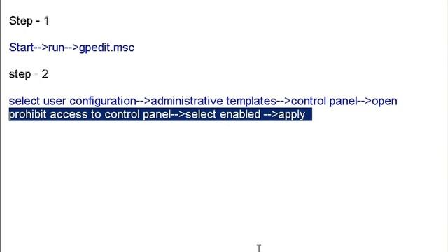 how to disable control panel in windows 7,vista,xp,2000 prof смотреть онлайн