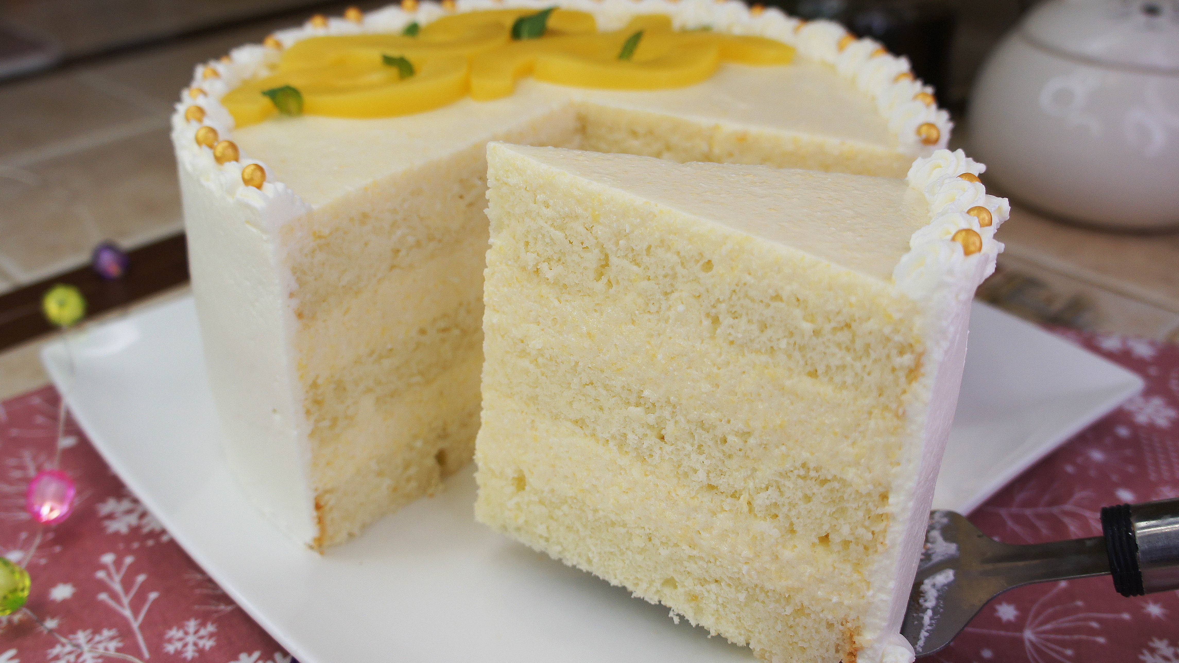 ПЕРСИКОВЫЙ ЙОГУРТОВЫЙ ТОРТ "НЕЖНОСТЬ" | БИСКВИТНЫЙ ФРУКТОВЫЙ ТОРТ С ЙОГУРТОМ И ТВОРОГОМ РЕЦЕПТ смотреть онлайн