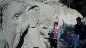 ПАРК КАМЕННЫХ СКУЛЬПТУР в село Кушнаренково. Прогулка по Парку с детьми.