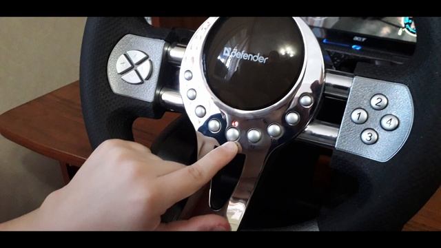 Игровой руль Defender Forsage GTR. Руль для компьютера. смотреть онлайн