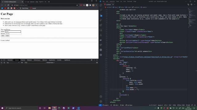 [JavaScript + Vue] Updating our car page to use Vue instead (3/3) смотреть онлайн