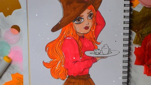 Как нарисовать ведьму своими руками ? смотреть онлайн