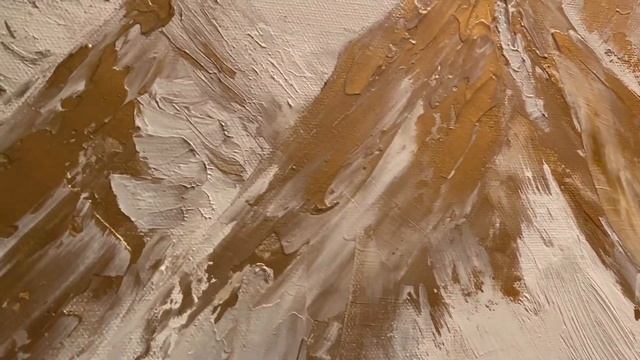 Золотые горы маслом/ #oiloncanvas смотреть онлайн