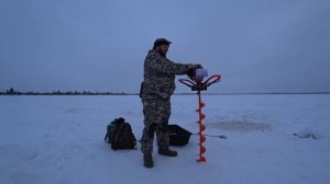 Тест китайского мотобура. Рыбалка на окуня. Хмао-югра.