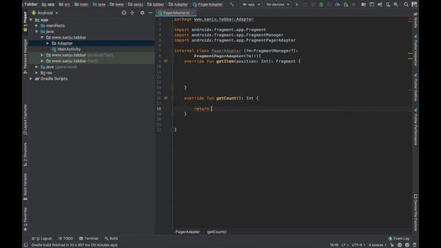Modern Tab Layout With Fragments In Kotlin | Android UI смотреть онлайн