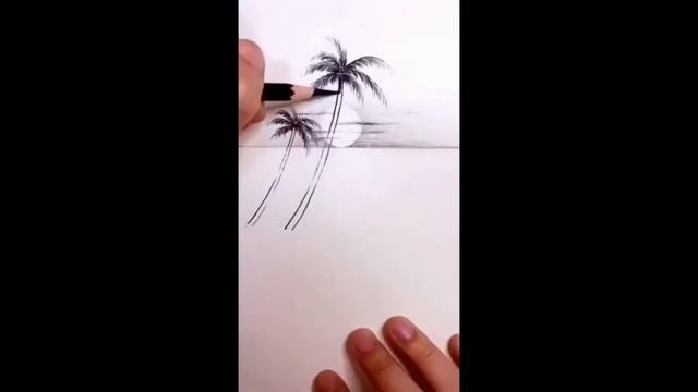 Как нарисовать закат поэтапно для начинающих V3 (How to draw a sunset in stages for beginners V3) смотреть онлайн