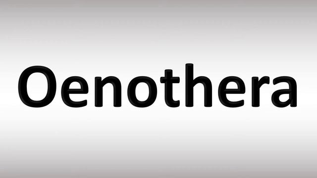 How to Pronounce Oenothera смотреть онлайн