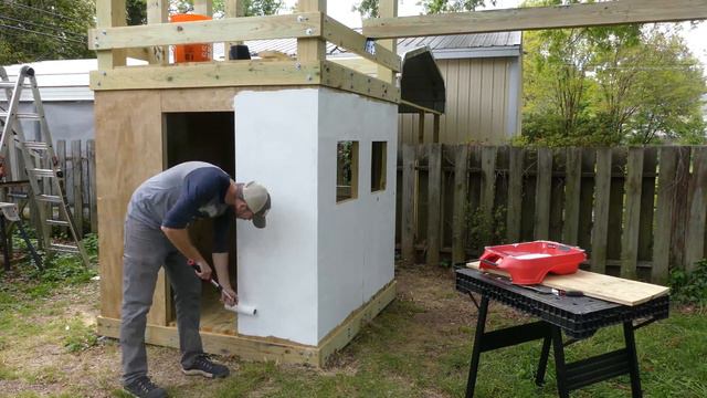 DIY Playhouse and Swing Set Build смотреть онлайн