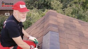 Монтаж конькового аэратора Docke для гибкой черепицы