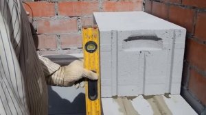 Кладка облицовочного кирпича с газоблоком