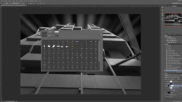 Photoshop - Tutoriel de traitement d'architecture N&B смотреть онлайн