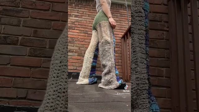 KutieCrochet Crochet patchwork pants streetwear ootd fashion diy handmade export 1689192827186 2 смотреть онлайн