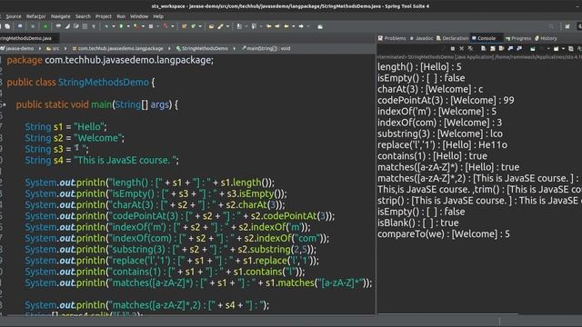 String, StringBuffer and StringBuilder Class in Java смотреть онлайн